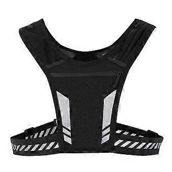 Reflective Safety Vest with Pocket for Running, Suitable for Men Women Night Cycling Walking