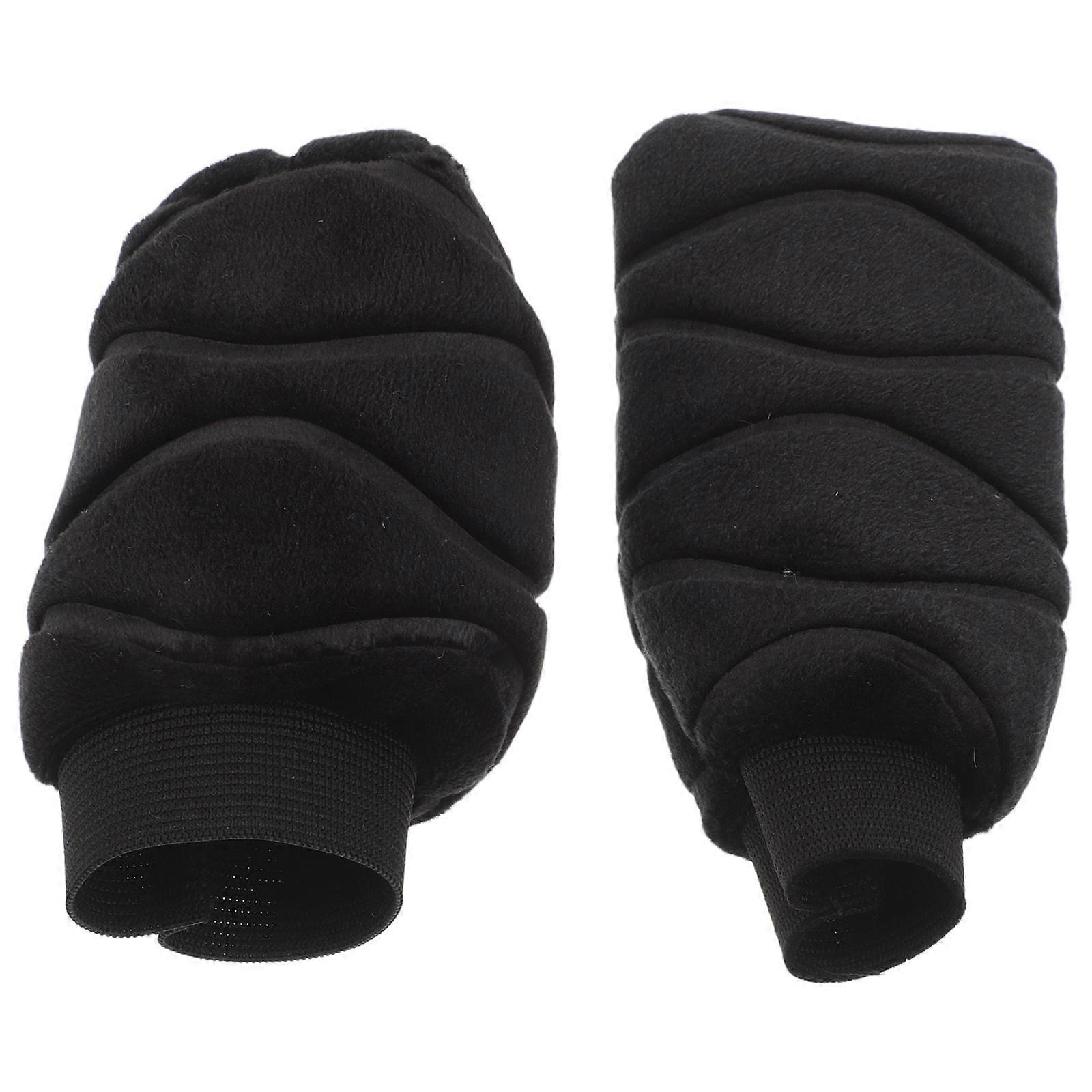 Winter Plush Car Gear Shift Covers Set 2Pcs for Manual Automatic