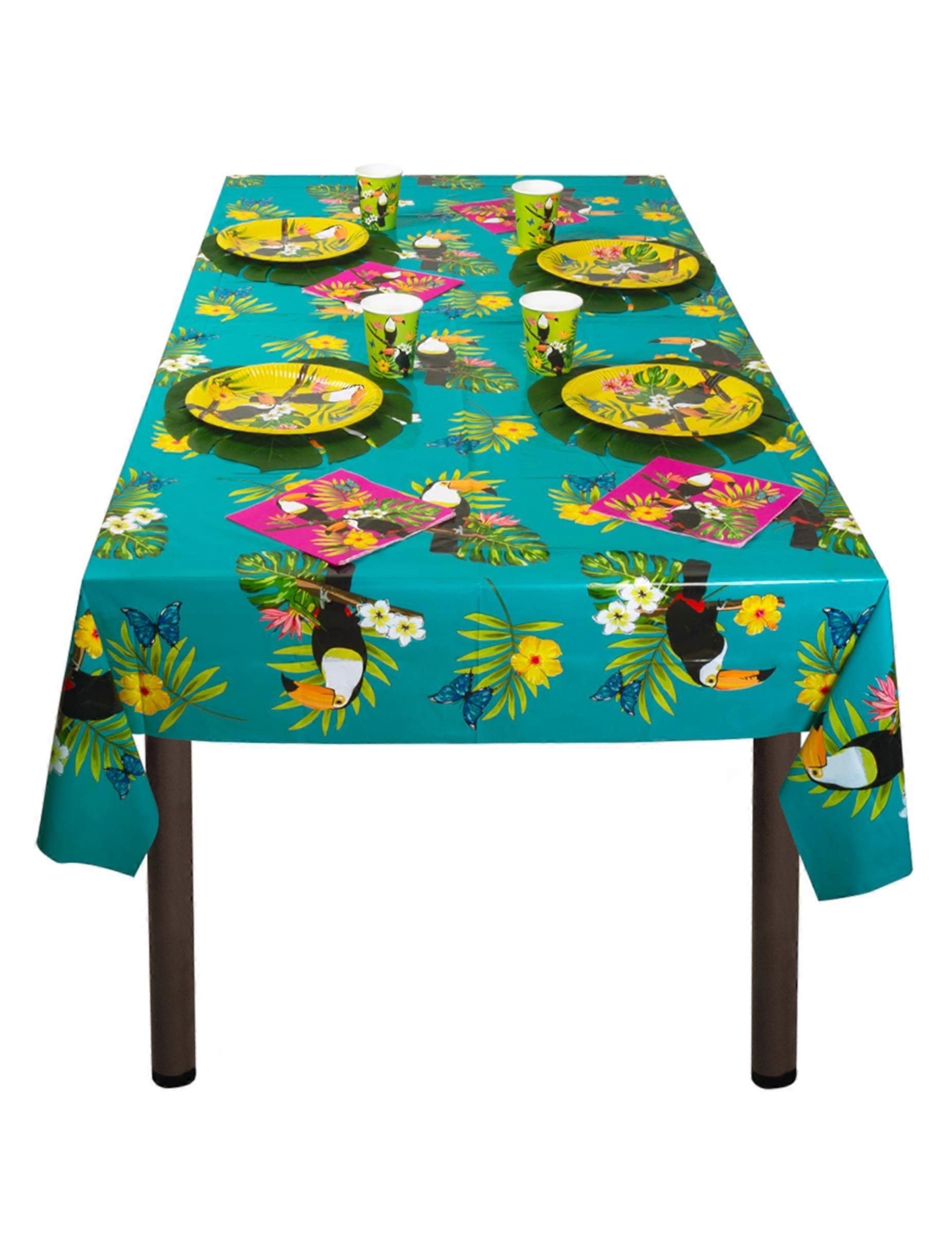 Toucan plastic tablecloth 130 x 180 cm