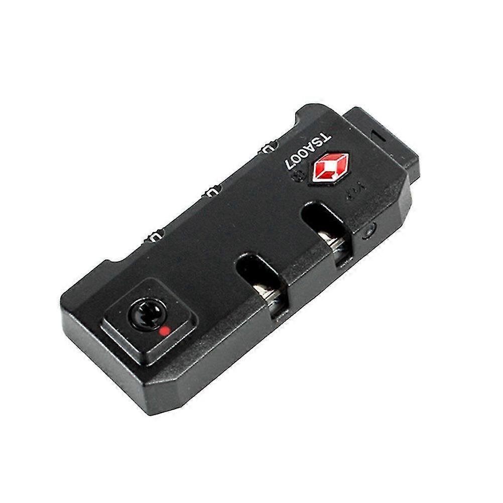Portable Tsa007 Customs Code Lock 3 Digit Combination Password Lock Padlock Luggage Lock(black)