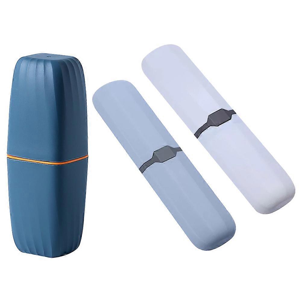 Toothbrush Case Storage Boxes for Travel 1Set Portable Plastic Toothpaste Holders