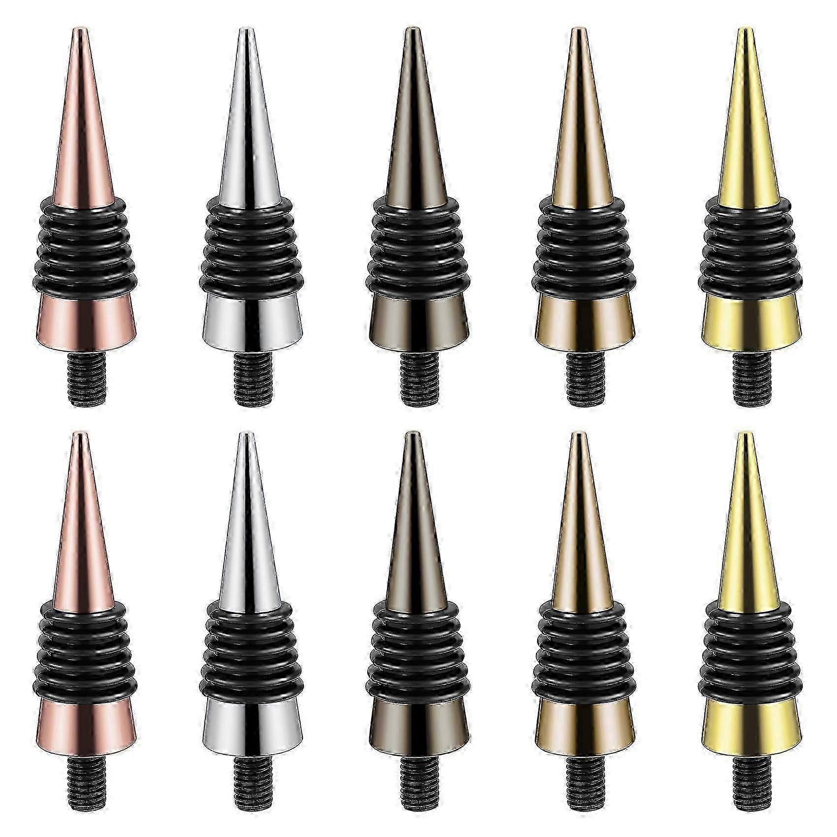 10 Pieces Bottle Stopper with Threaded Post compatible withWood Turning Project