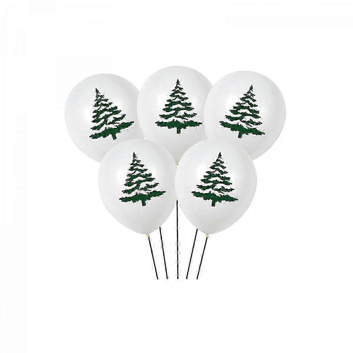White Theme Christmas Balloons 100pcs