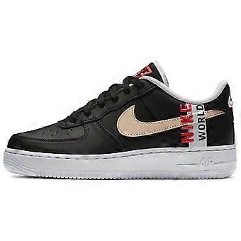 Nike Air Force 1 Low LV8 Worldwide Pack Grey Crimson GS CN8536-001