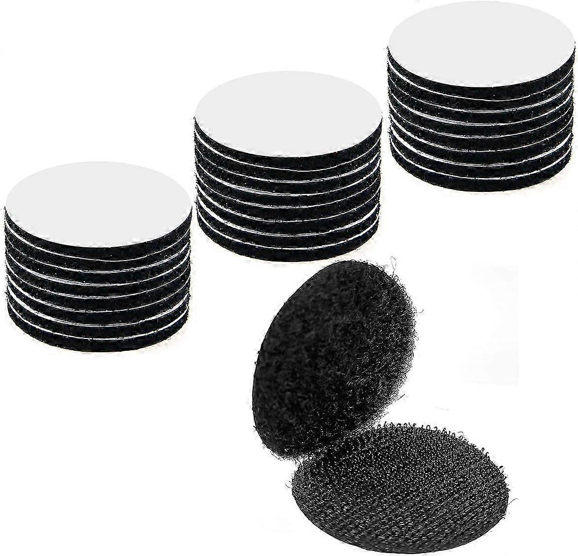 24 Pairs 1 Inch Nylon Hook Loop Dots