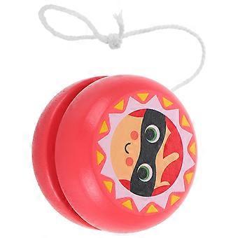 Pink Wooden Yoyo for Kids Beginners Educational Toy for Motor Skills