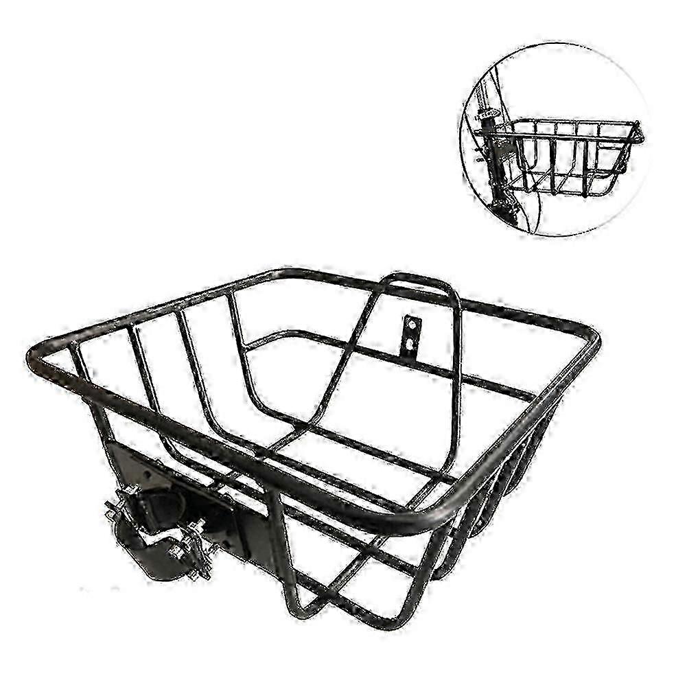 Bicycle front rack compatible with baskets and cargo carrying KF