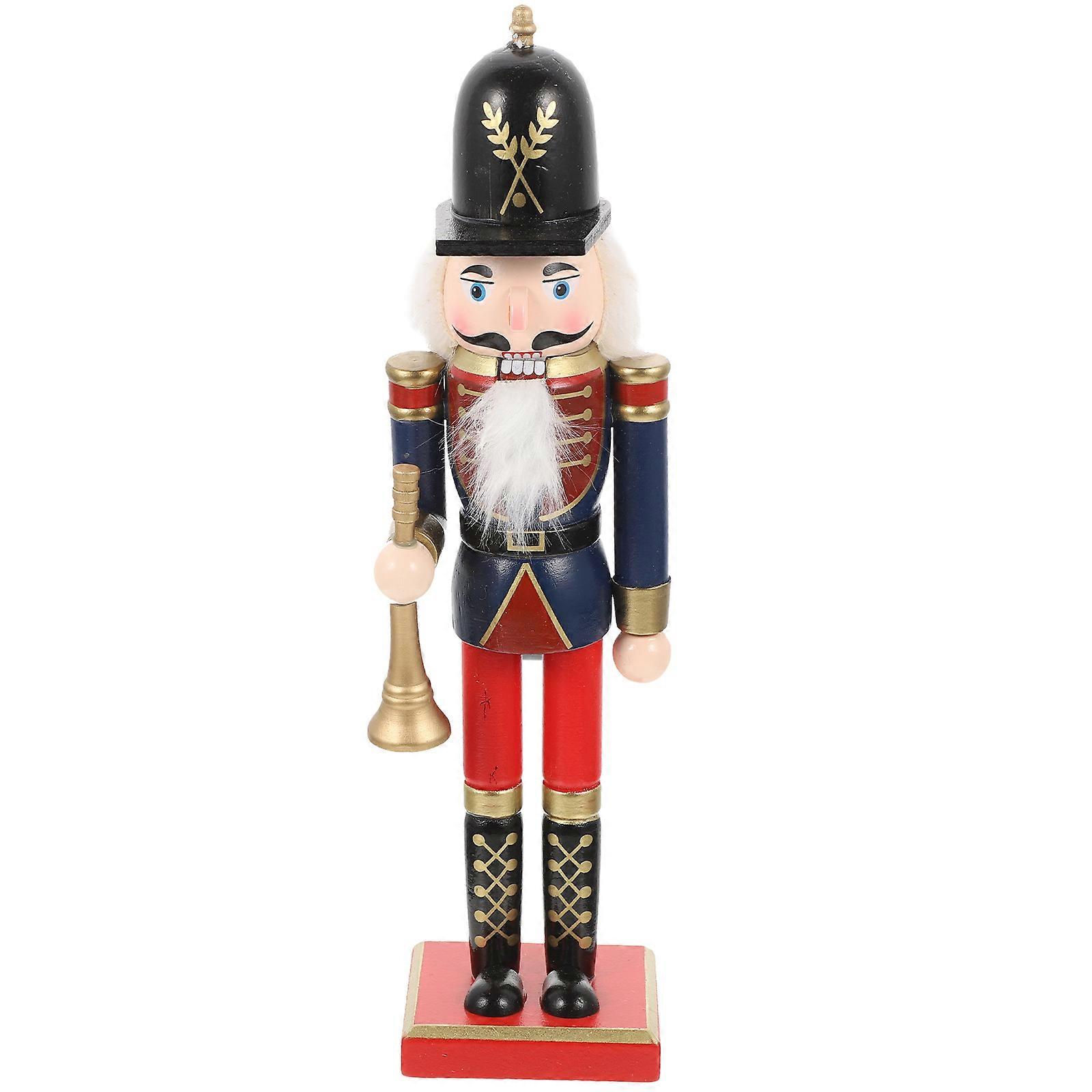 Traditional Nutcracker Wooden Nutcracker for Decor 5Pcs Pack