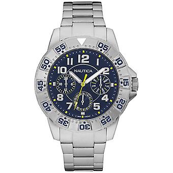 Nautica- nsr 104 multi reloj para Hombre Analógico de Cuarzo japonés con brazalete de Acero inoxidable NAD16552G