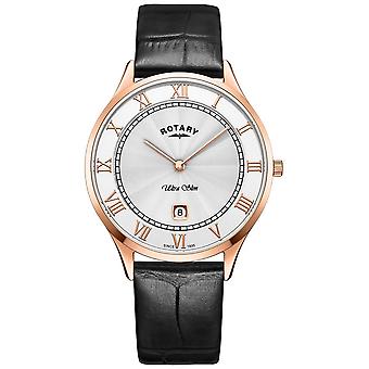 Ultra slim Quartz Analog Man Watch with GS08304/01 Cowskin Bracelet
