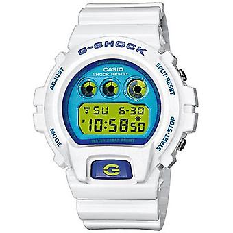 Casio g-shock white watch watch for Unisex Digital Quartz with Plastic bracelet DW-6900CS-7ER