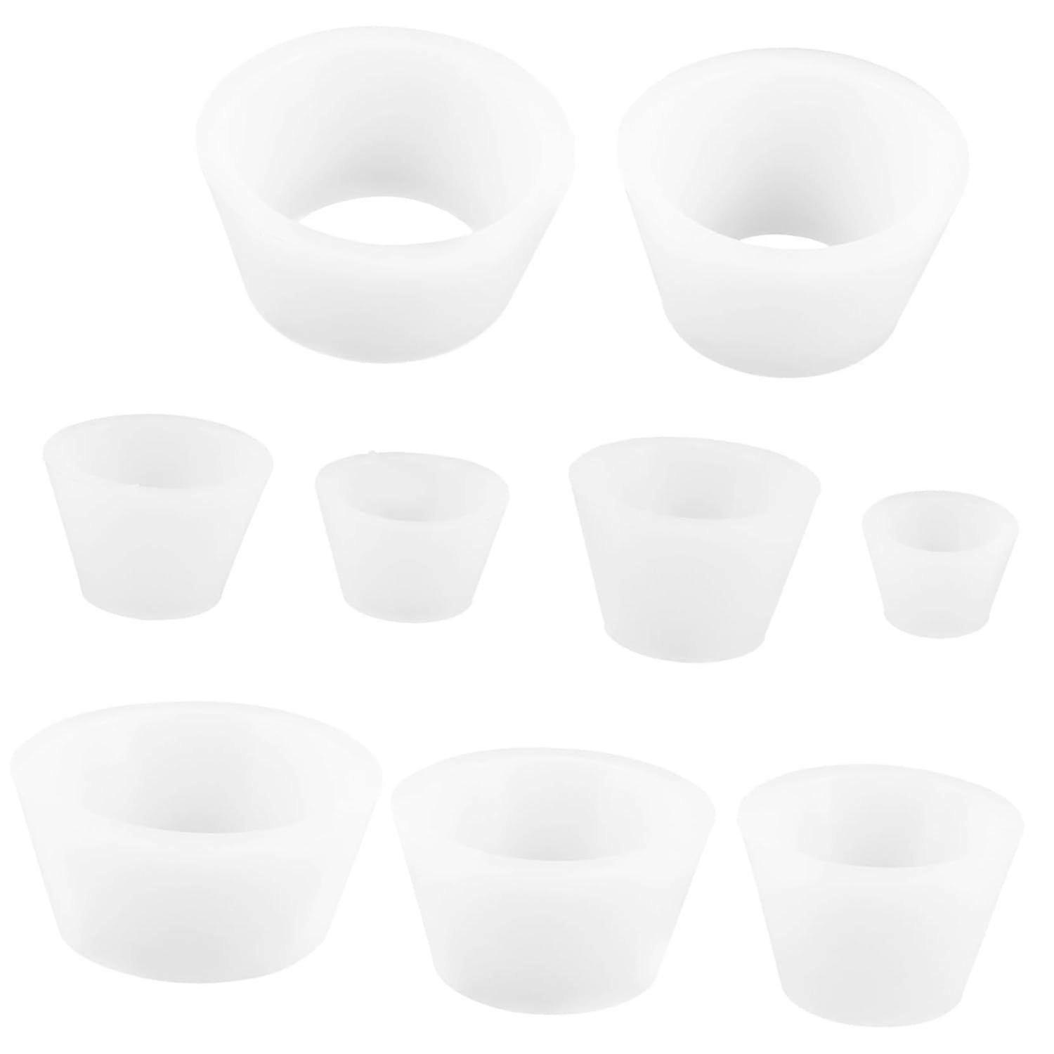 9pcs Silicone Filter Adapter Ring Set for Buchner Funnel Flask