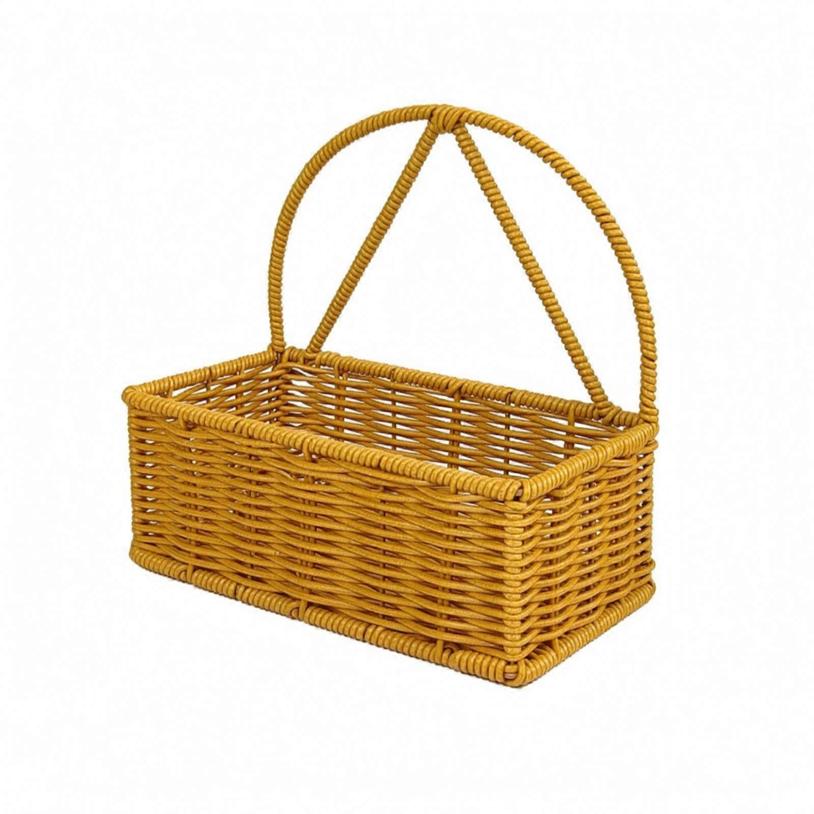 Wall-Mounted Storage Basket with Handle | Compact Lightweight Construction,