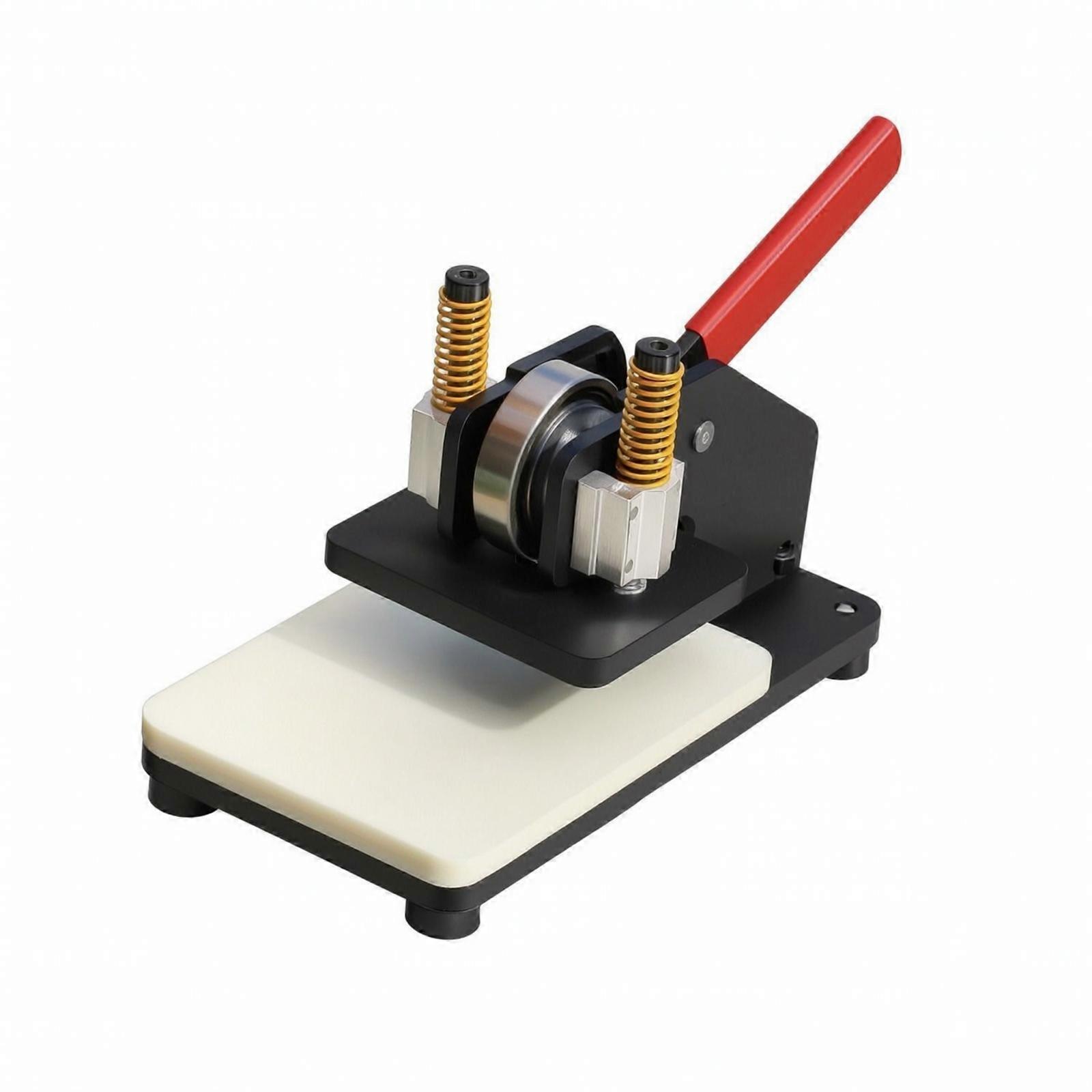 Compact Manual Flatbed Die Press Stable for Classrooms, Leathercrafters