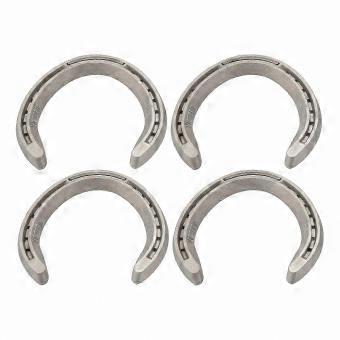 4 Pieces Aluminum Alloy Horseshoes with 2 Front and 2 Rear Farrier Tools Equestrian Events