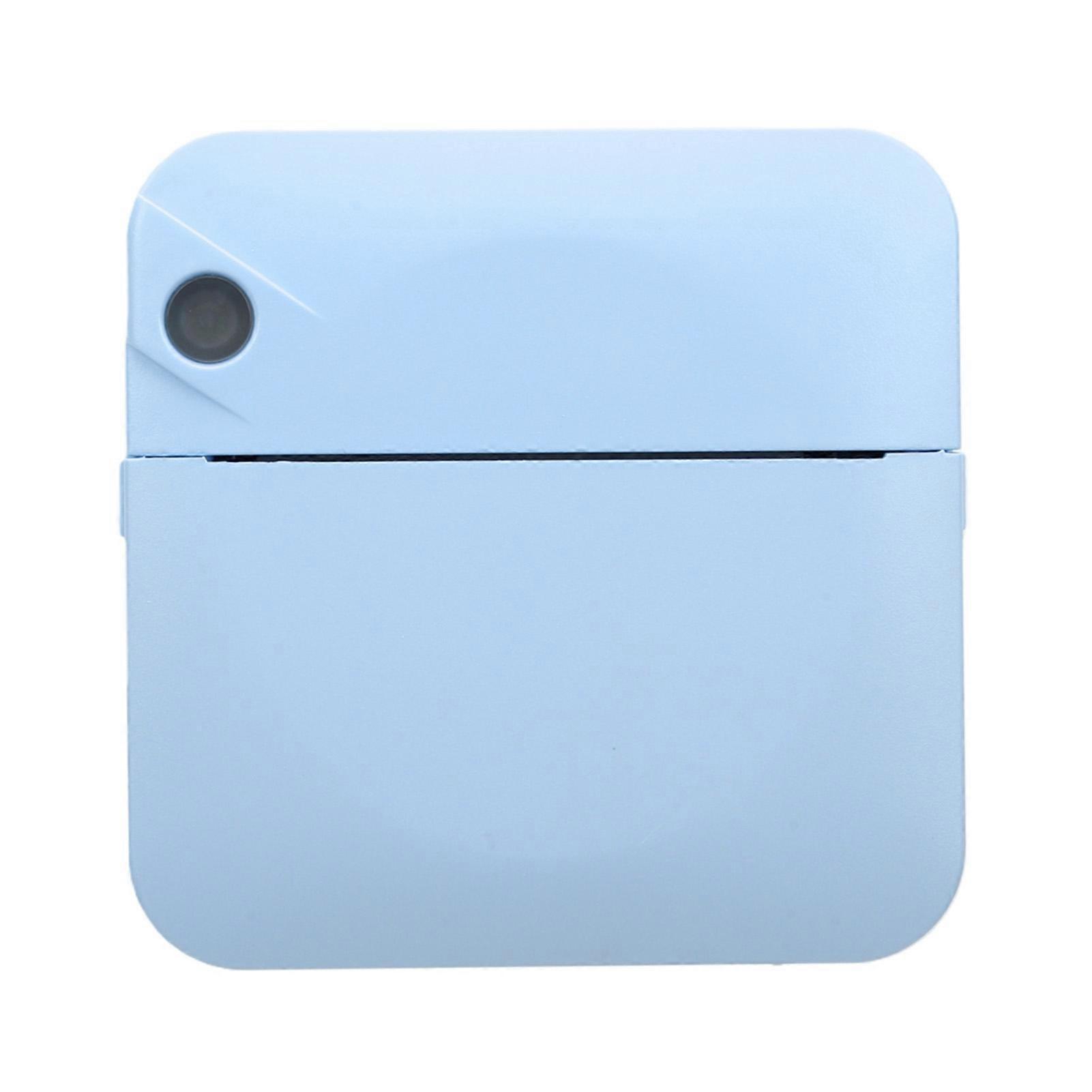 Mini Thermal Printer Bluetooth Inkless Portable Printer Pocket Label Maker with APP for DIY Photos Study Notes Blue