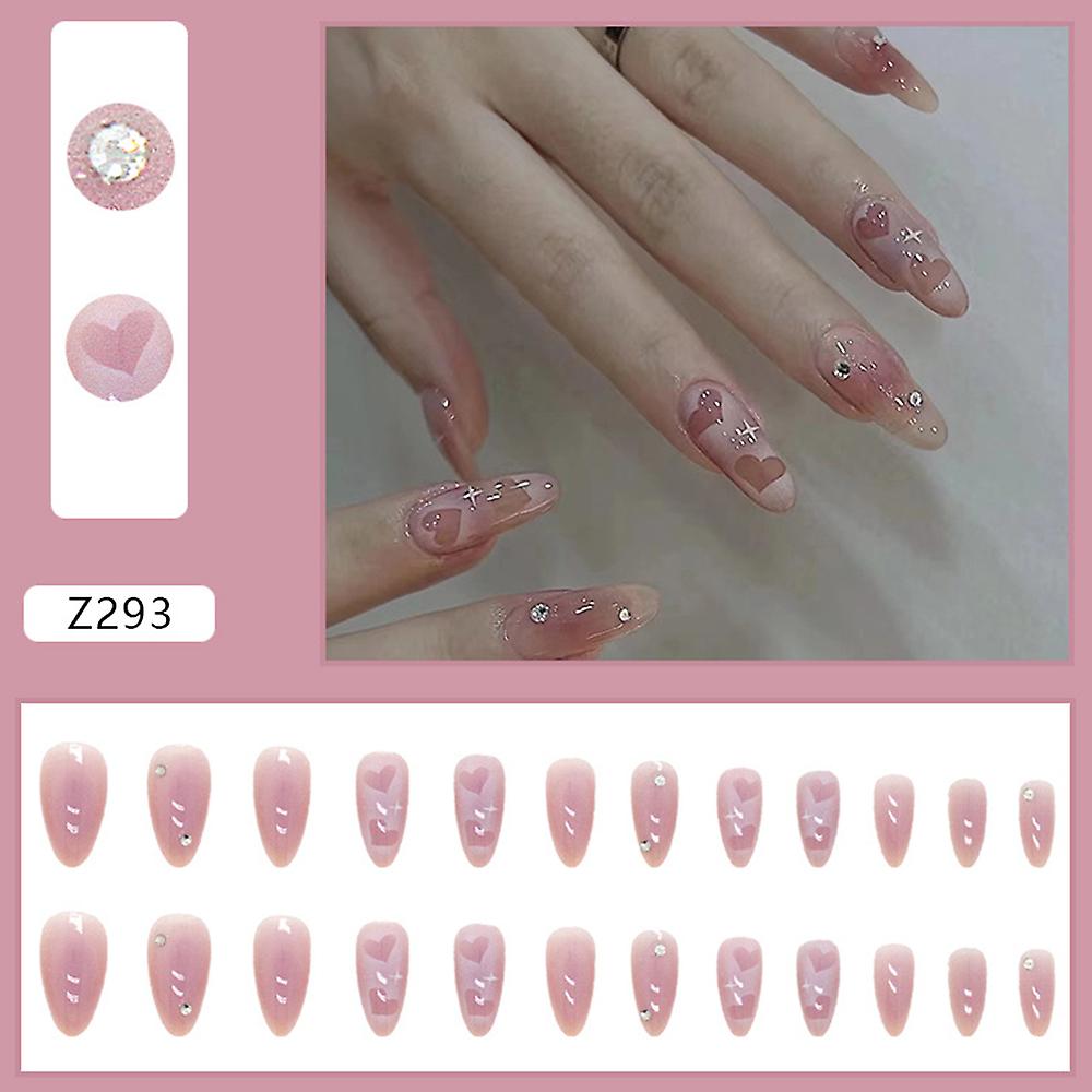 Light Purple Round Head False Manicure Sweet & Charming Reusable False Nails