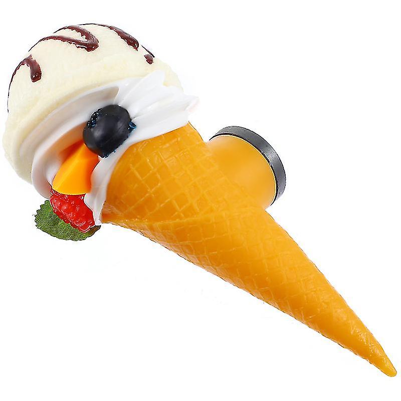 15.3X5.5x5.5cm White Toy Tools 1pc Artificial Ice Cream Model Realistic Imitation Ice Cream Model Fo