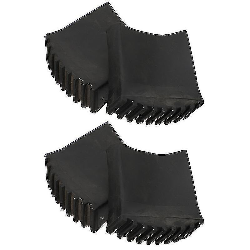 7x6.5x3cm Black Garage Floor Mats 4pcs Home Folding Ladder Leg Covers Ladder Non-slip Pad Ladder Rub
