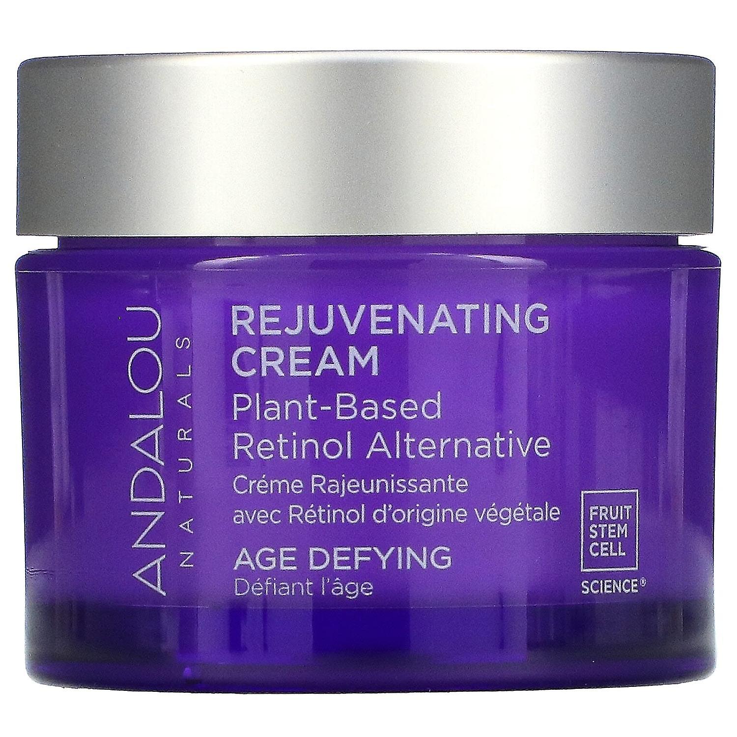 Andalou Naturals, Rejuvenating Cream, Plant-Based Retinol Alternative, Age Defying, 1.7 oz (50 g)