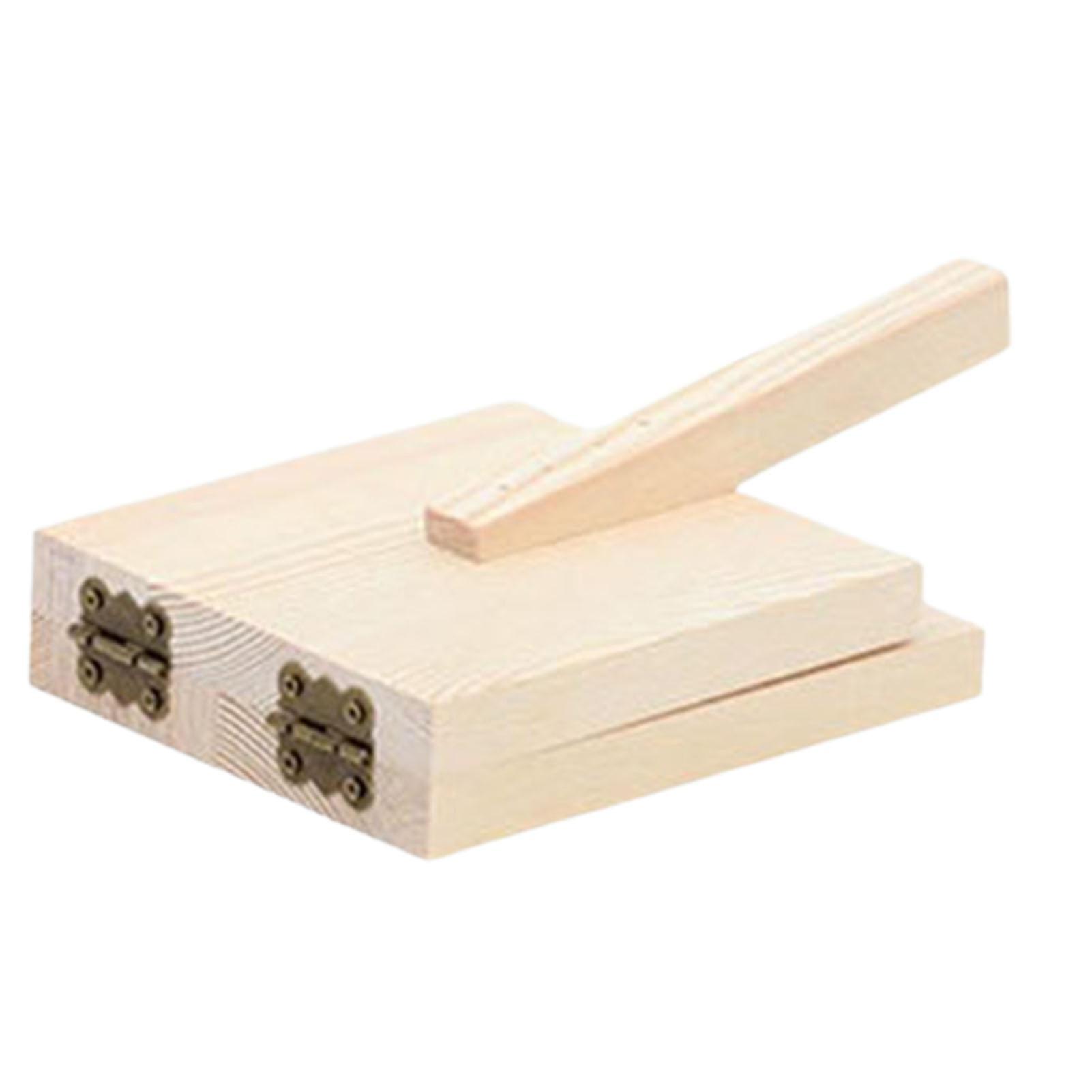 מכבש בצק יעיל תוחלת חיים ארוכה עץ עגול/מרובע כופתה עור עובש ציוד מטבח