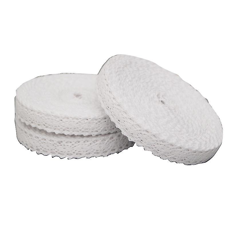 Encaje de Algodón 2cm 15m - Rollo Blanco NIUNIU