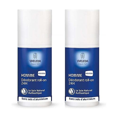 Duo Roll-on deodorant 24H Man 2 units of 50ml