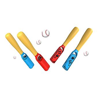 2-piece Controller Handle for Flexible Control Pure Strike Enhances Gaming Experience Baseball Bat Design Portable Sports Game Handle