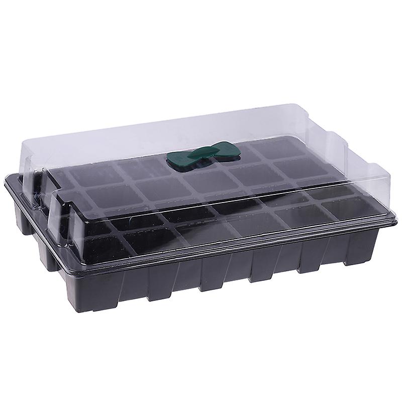 24grow Trays With Humidity Dome Cell Insert Propagator Nursery Pot Seeding Tray
