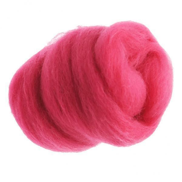 2x10g Handmade Wool Top Fibre Roving For Needle Felting Materials Red