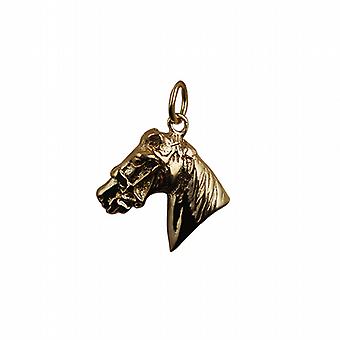 9ct Gold 16x18mm Horse´s Head Pendant or Charm