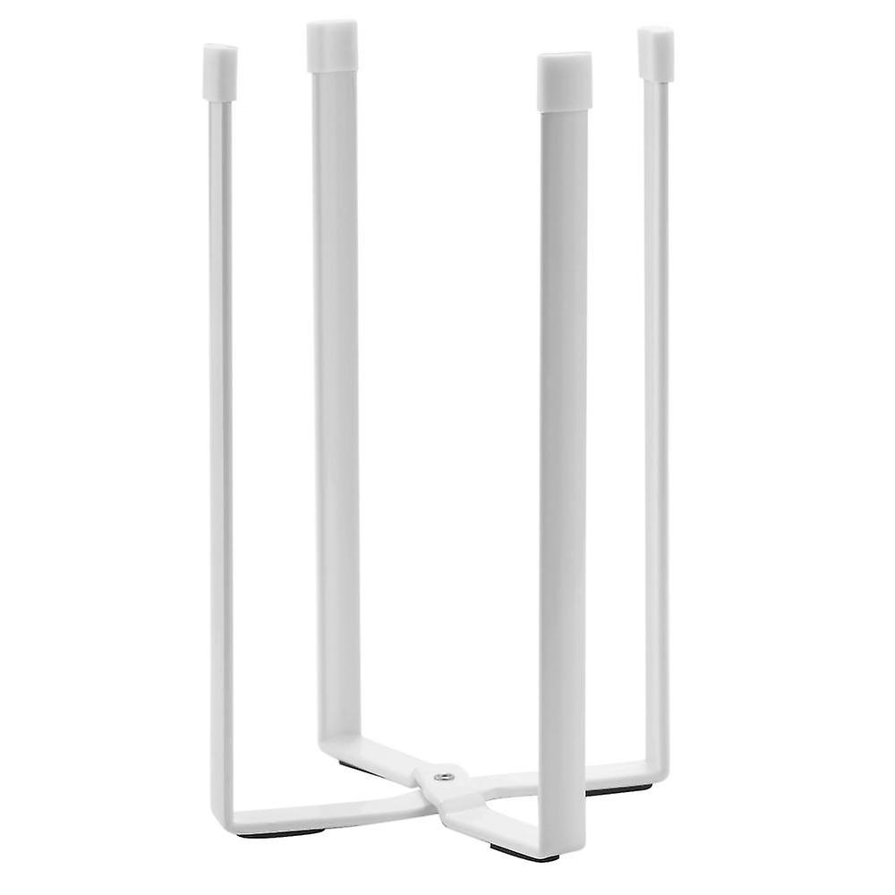 Drying Rack, Space Saving Plastic Bag Dryer Holder Garbage Stand Multi Purpose Drying Rack, White