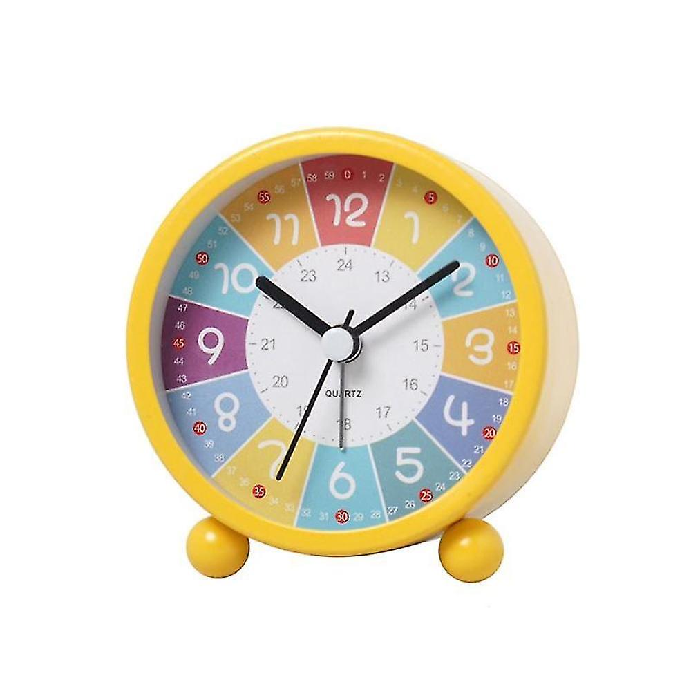Educational Wall Clock For Kids Learning Time,decorative Clock Yellow
