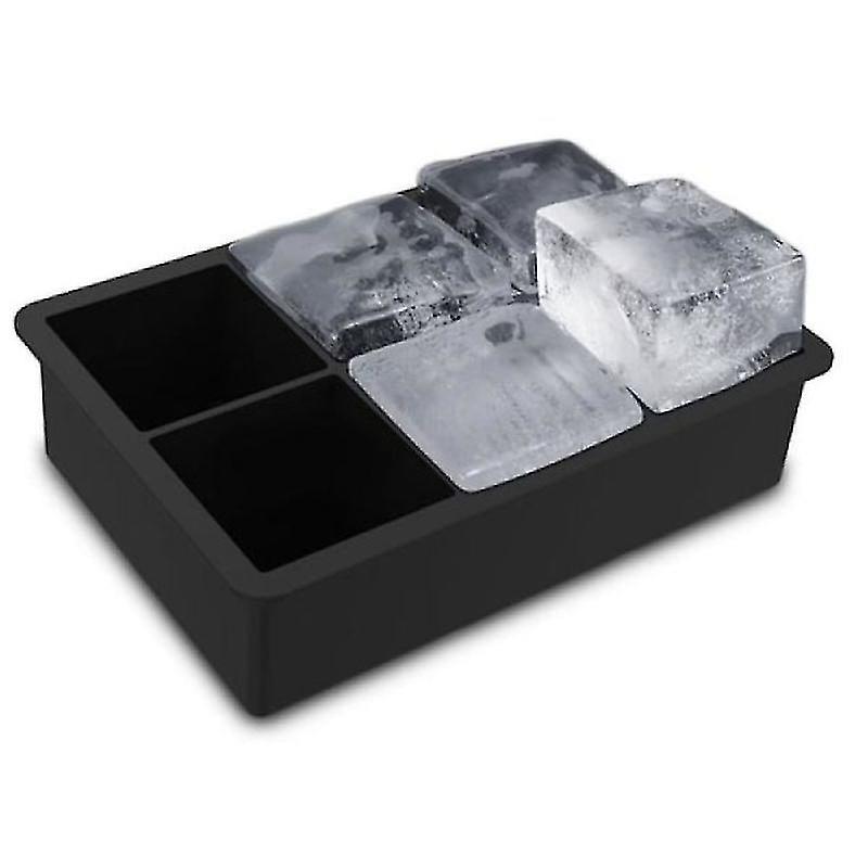 6grids Multi-purpose Mold Black Make Ice, Chocolate - Easy Release