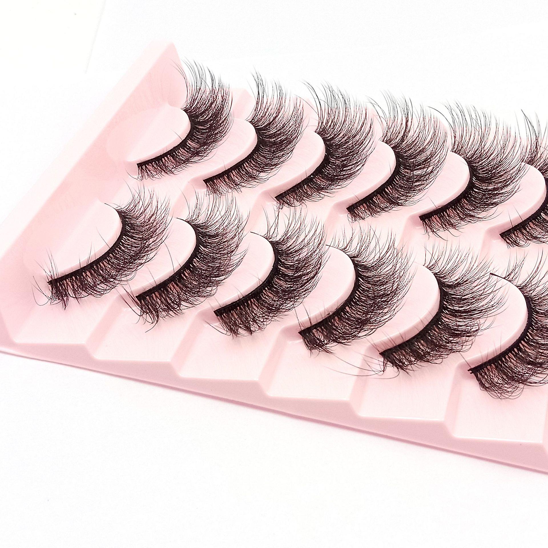 10 Pairs Thick And Curly Fake Lashes Com