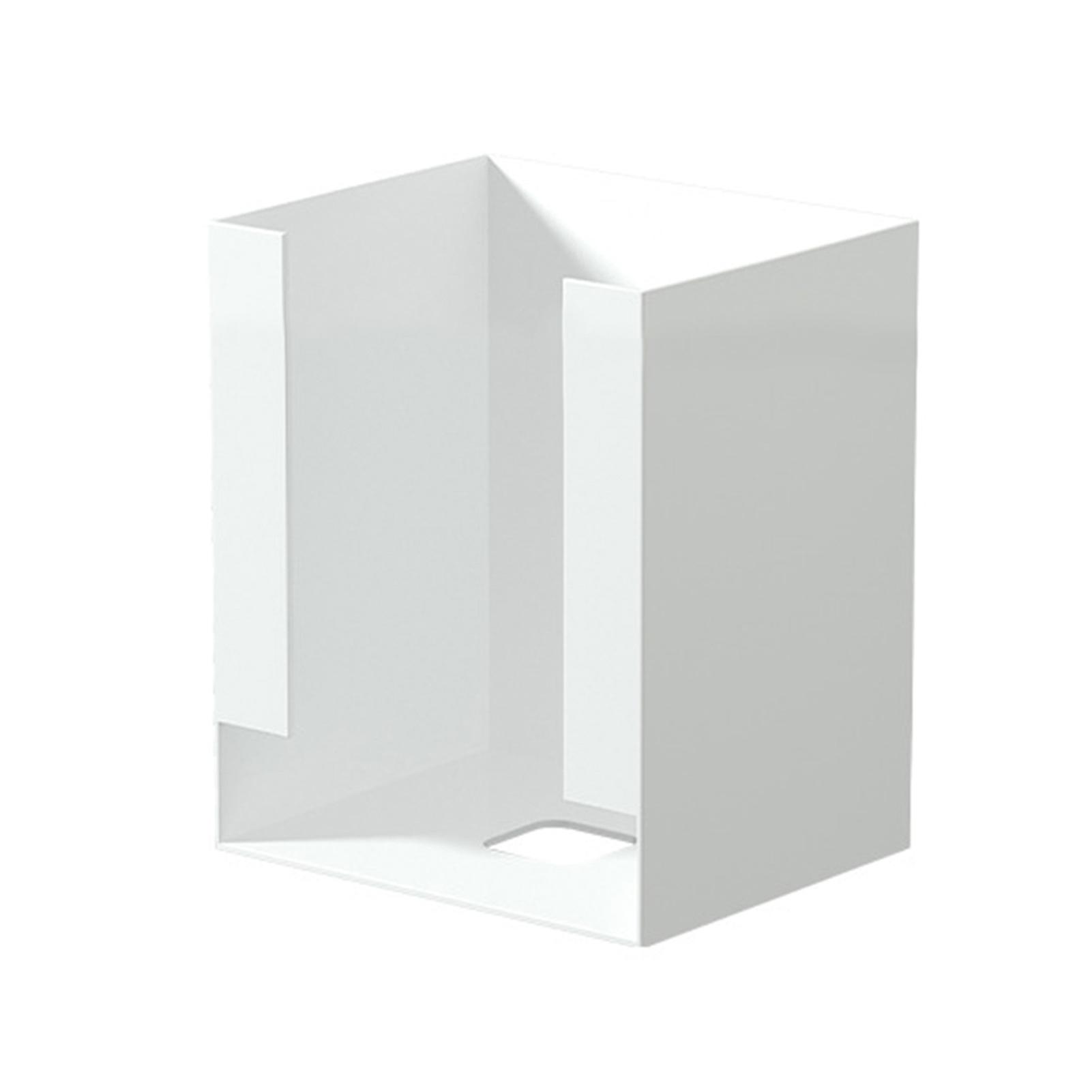 Simple Opening Ends Squared Organiser Stylish Desktop Finishing Box for Home Study Office