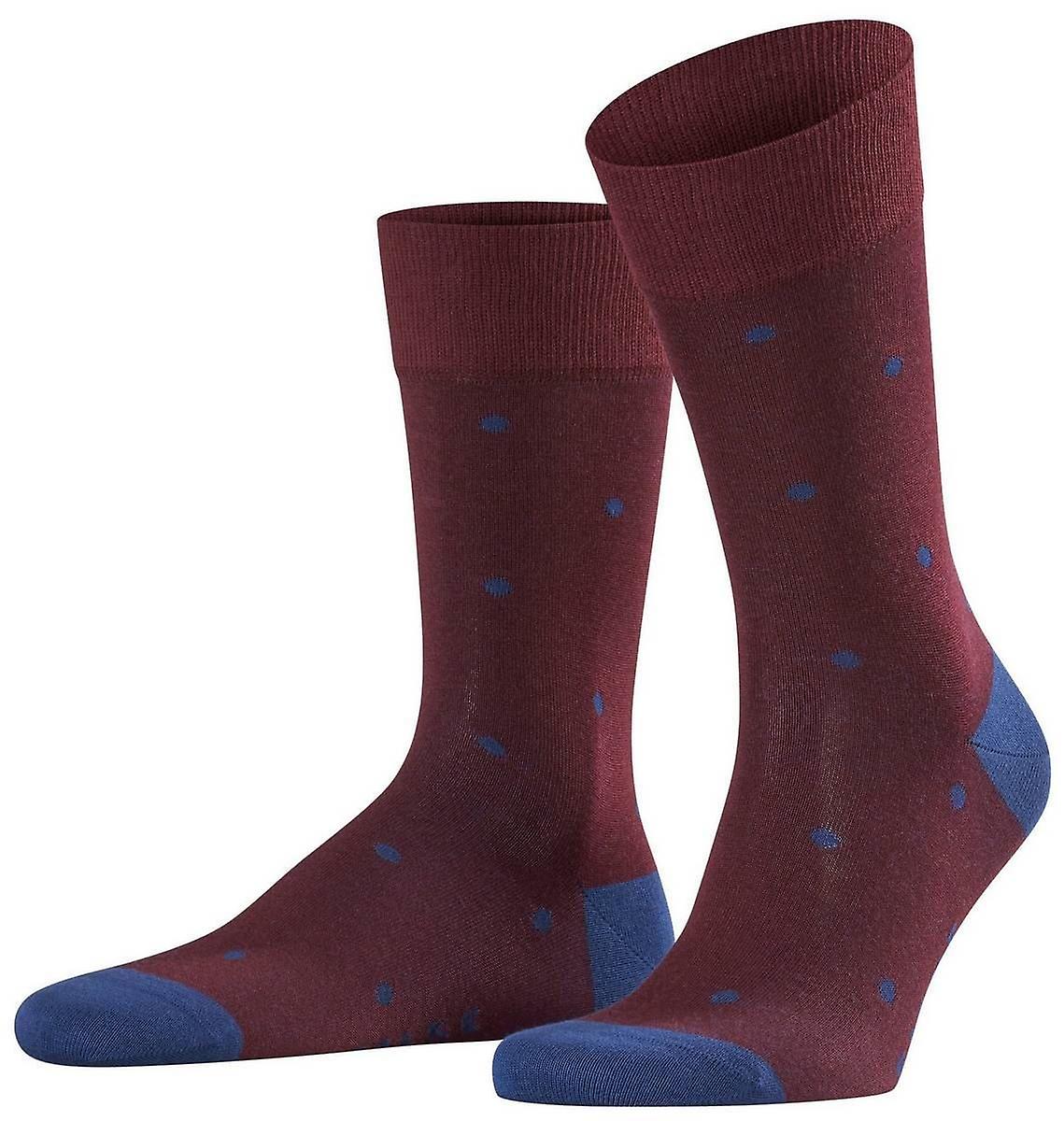 Falke Dot Socks - Barolo Burgundy