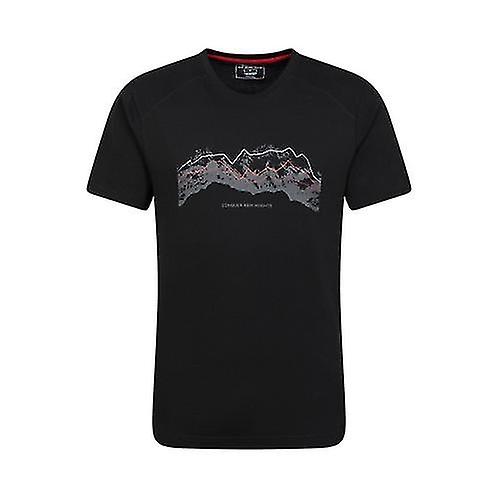 Mountain Warehouse Mens Tech Mountains Organic T-Shirt