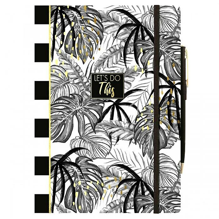 The Design Group Tropical Palm A5 Notebook & Pen