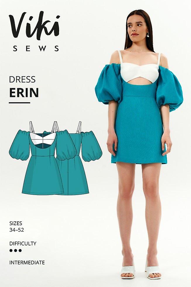 Vikisews Paper Sewing Pattern Erin Dress