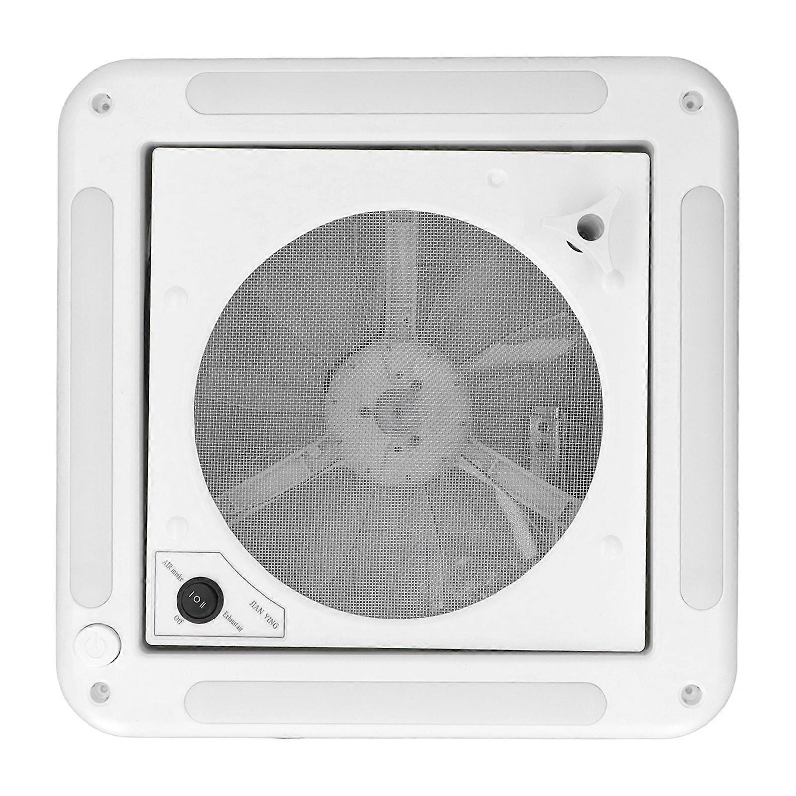Reversible roof vent fan 12V with light for RV boat camper