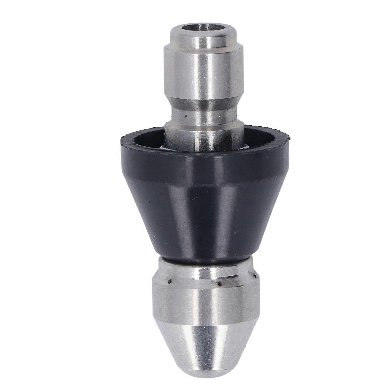 Pressure Washer Turbo Nozzle Pointed 5000PSI Mini Compact Stainless Steel Turbo Nozzle for Replacement Middle Head Rear 6 Holes 3/8in NPT