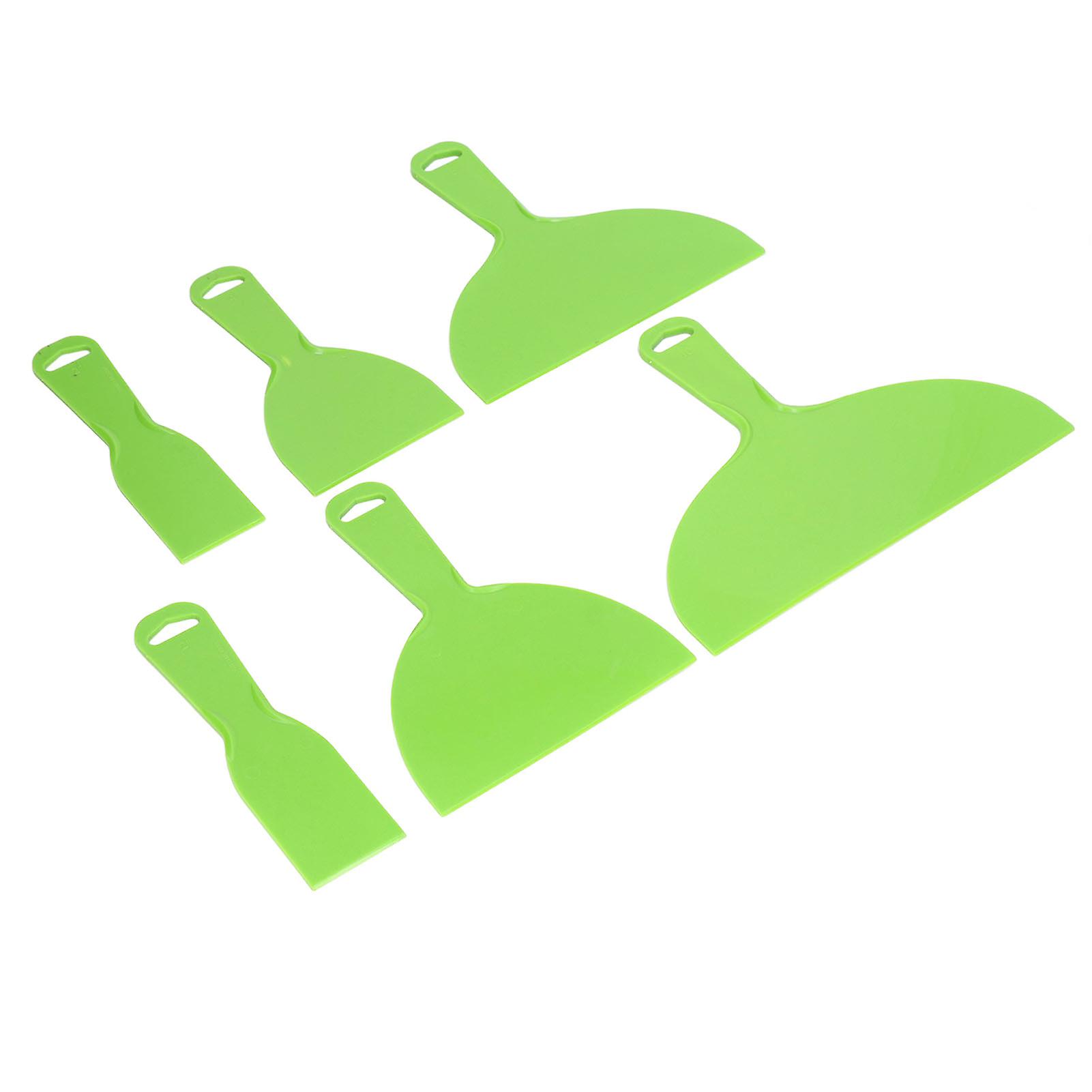 6Pcs Putty Knife ABS Spackle Taping Scraper Accessory Set Kit for Paint Wallpaper