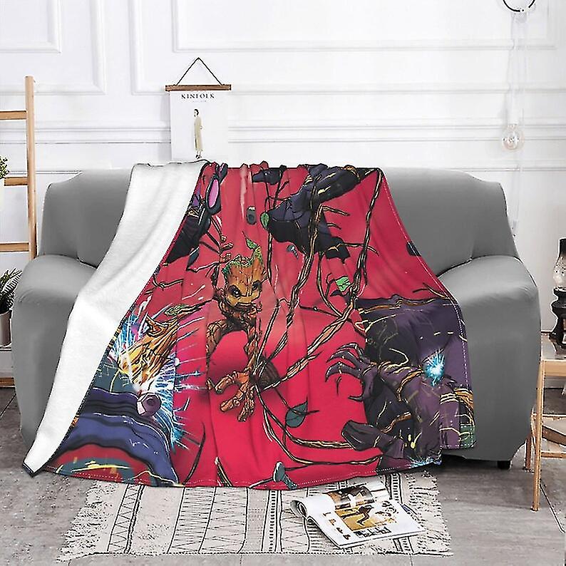 Custom Name Blanket Marval Groot Tapestry Personalized Blankets Birthday Gift Customized Diy