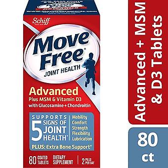 Move Free Advanced Plus Msm And Vitamin D3, 80 Tablets - Joint Health Supplement With Glucosamine And Chondroitin