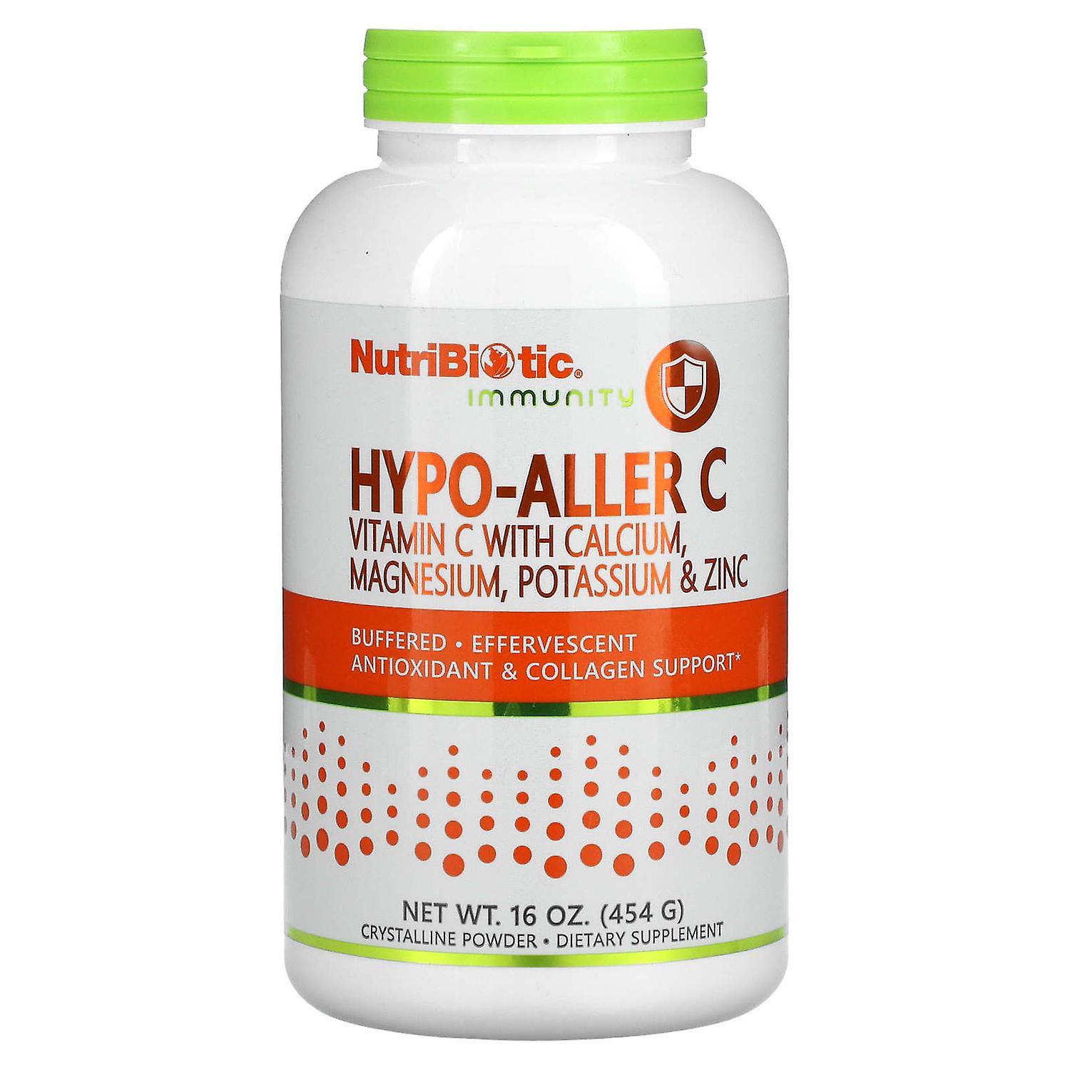 NutriBiotic, Immunity, Hypo-Aller C Vitamin C with Calcium, Magnesium, Potassium & Zinc, Crystalline