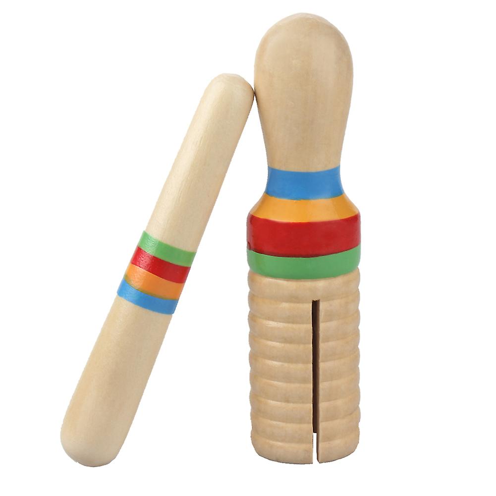 Colorful Solid Wood Percussion Musical Instrument for Kids