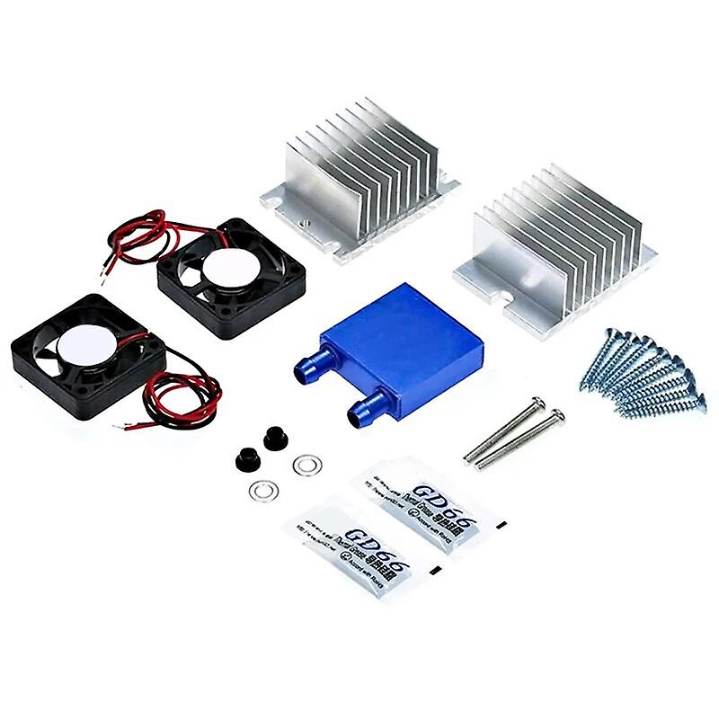 1 Set Mini Air Conditioner DIY Thermoelectric Peltier Cooler Kit Refrigeration Cooling System + Fan for Home Tool~25413