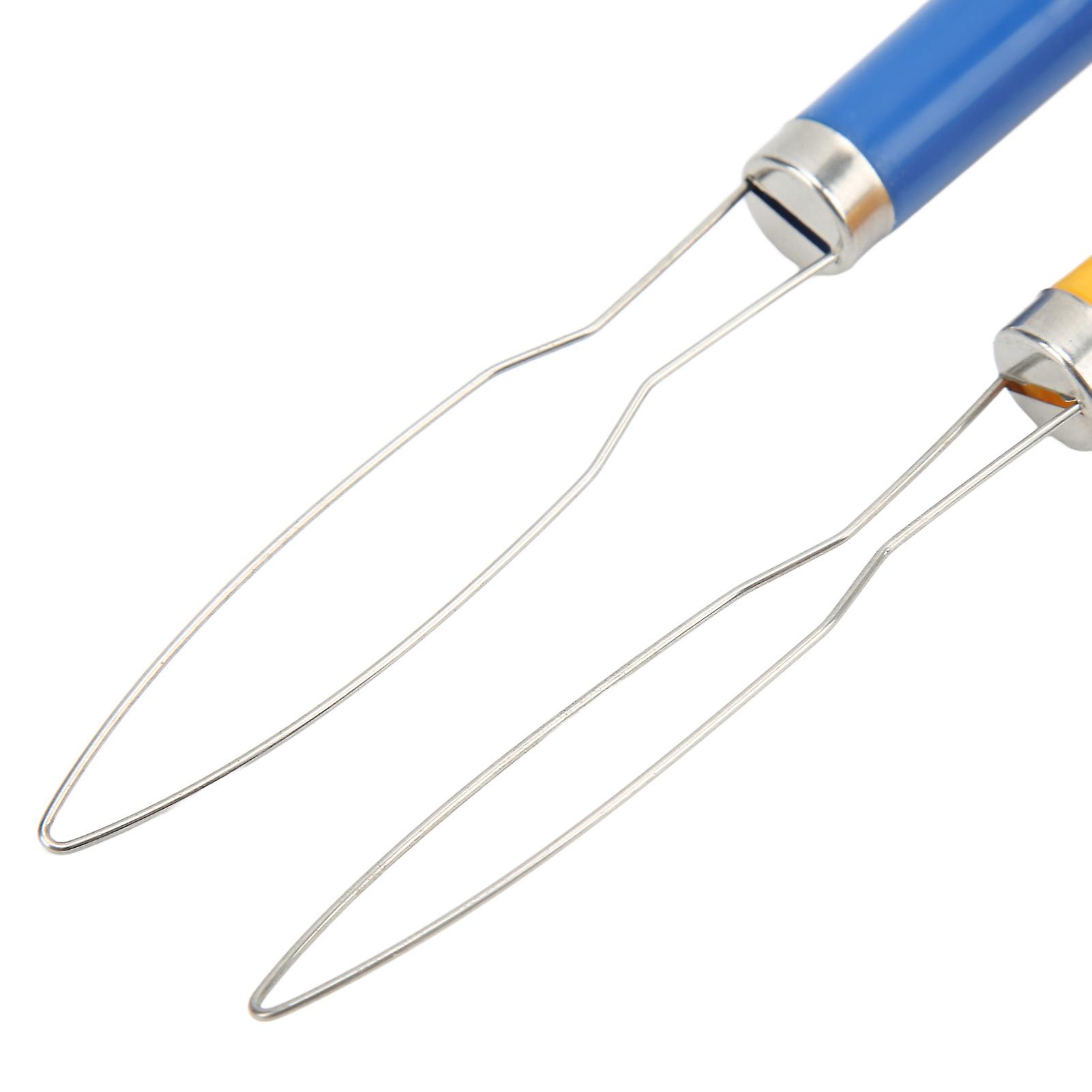 2PCS Button Hook Multi Color Mix Button Hook Helper Portable Button Hook Tool for Sewing Tailoring