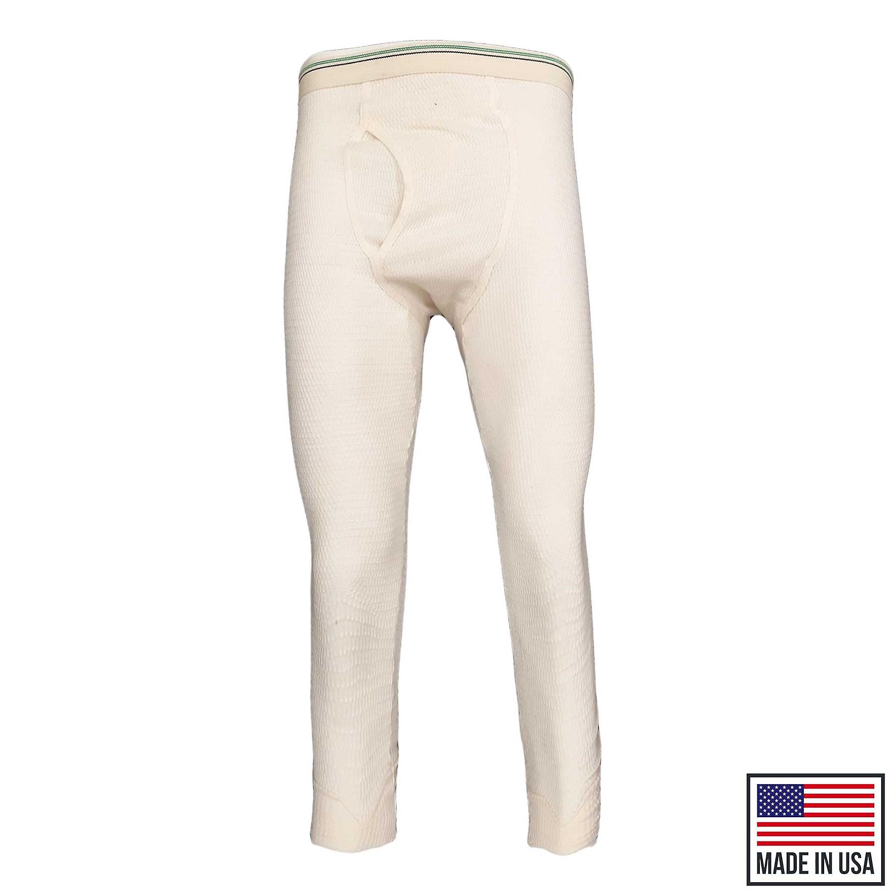 Hanes Deluxe Heavyweight Thermal Pant White Small